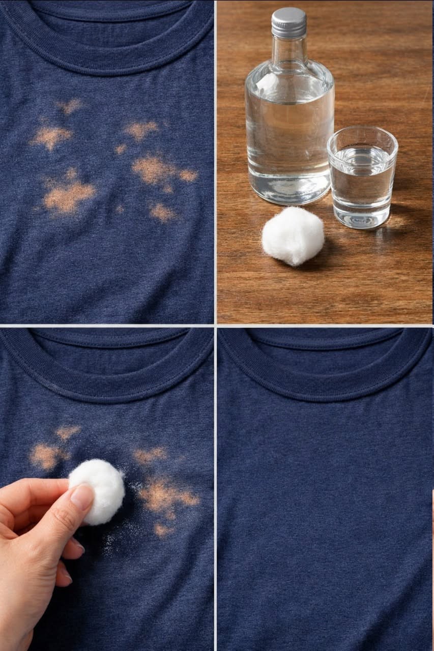 Bleach stains on your clothes? No need to throw them away: here’s the solution.