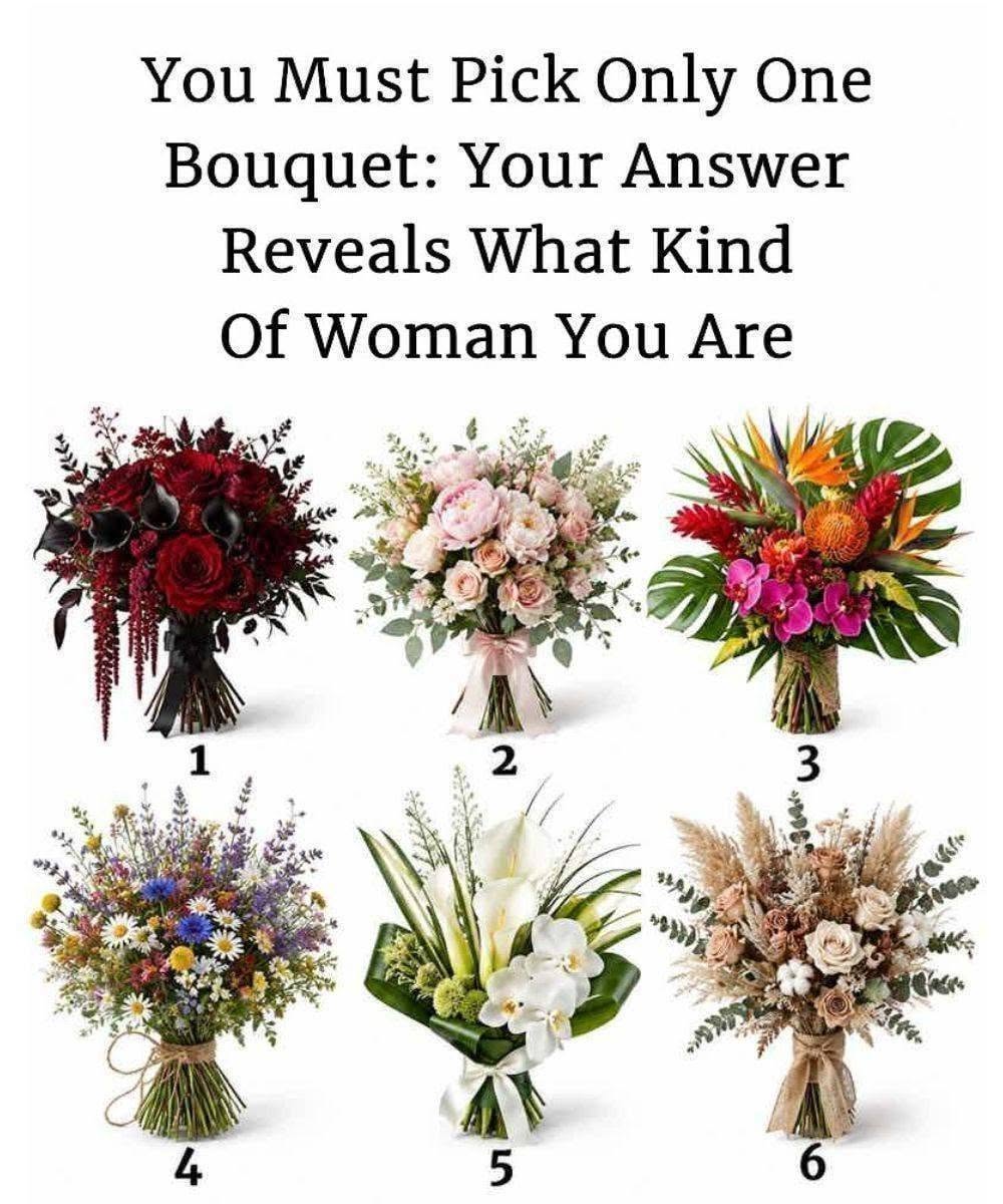 You Must Pick Only One Bouquet: Your Answer Reveals What Kind Of Woman You Are